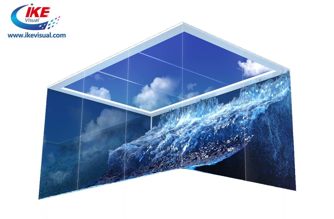 Advertising Naked Eye 3D LED Display 90 Degree P6 Full Color Outdoor LED TV Screen