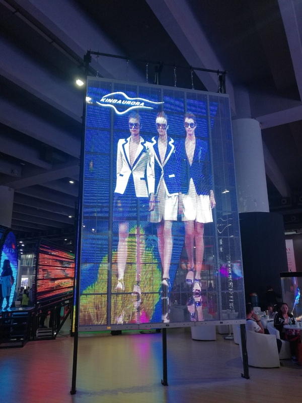 P5 Indoor Transparent LED Screens Display full color 1500 nits For Mall